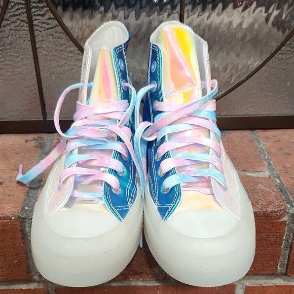 Iridescent Converse High Tops - Picture 2 of 8